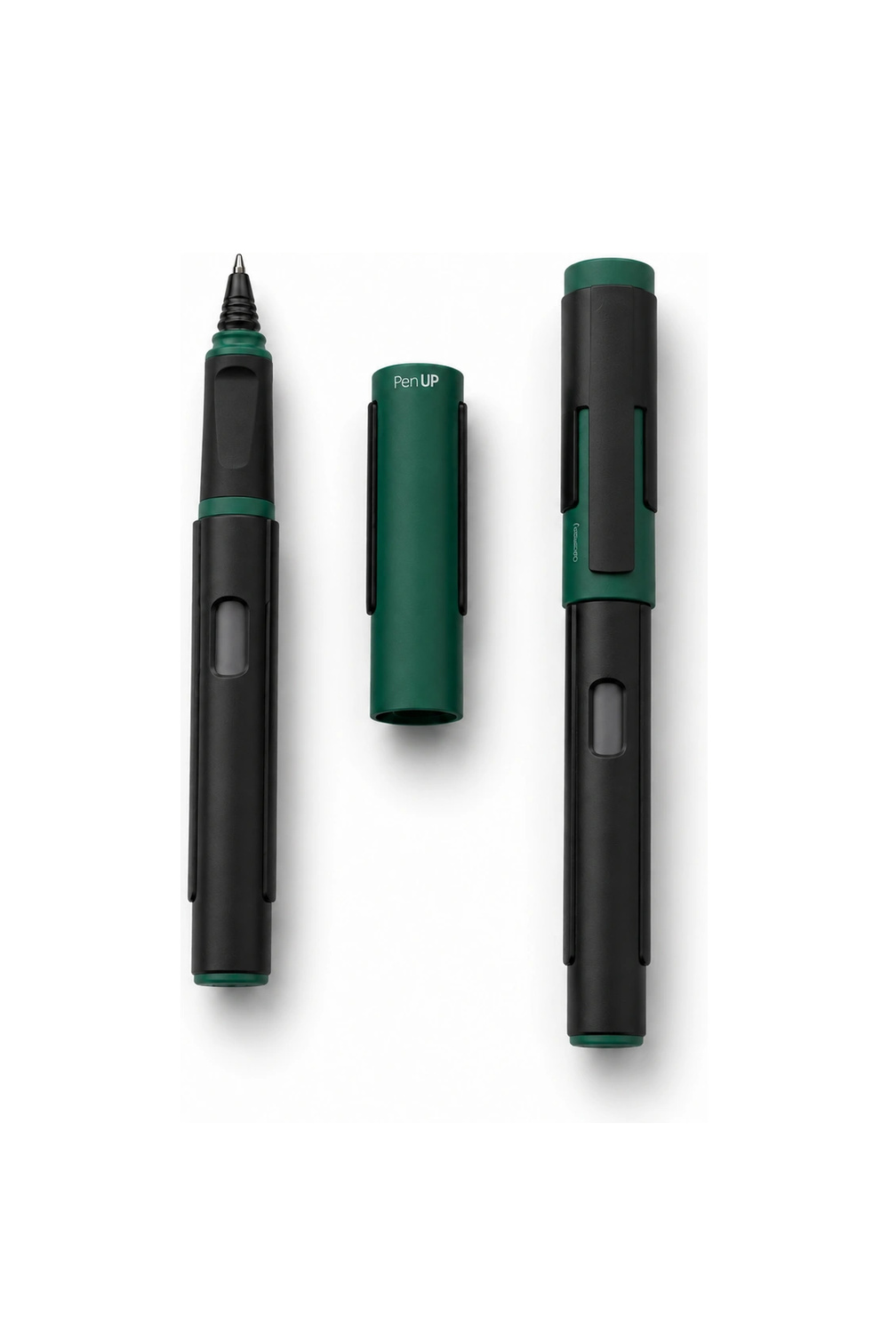 Fricky - Black - Dark Green - Roller Ball Pen