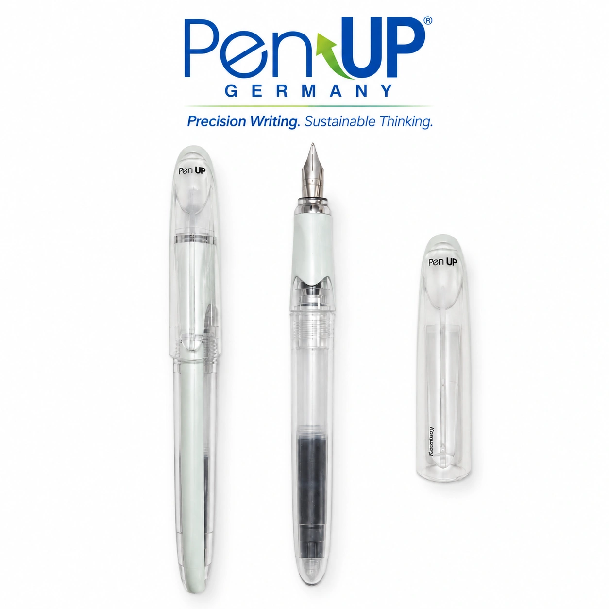 Cetus - Shark - White Green - Transparent - Fountain Pen