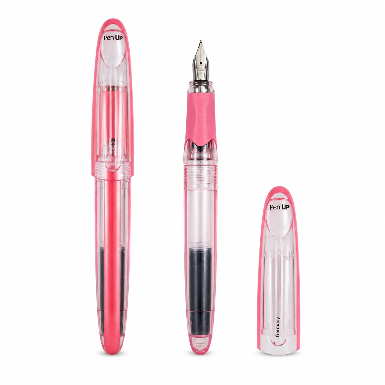 Cetus - Shark - Red - Transparent - Fountain Pen