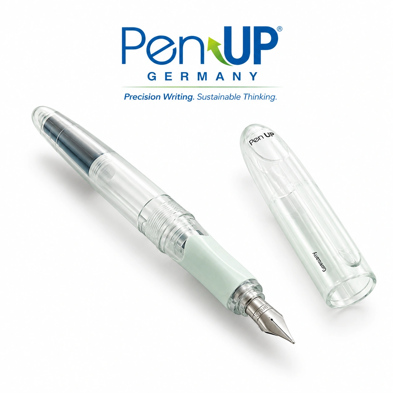 Cetus - Shark - White Green - Transparent - Fountain Pen