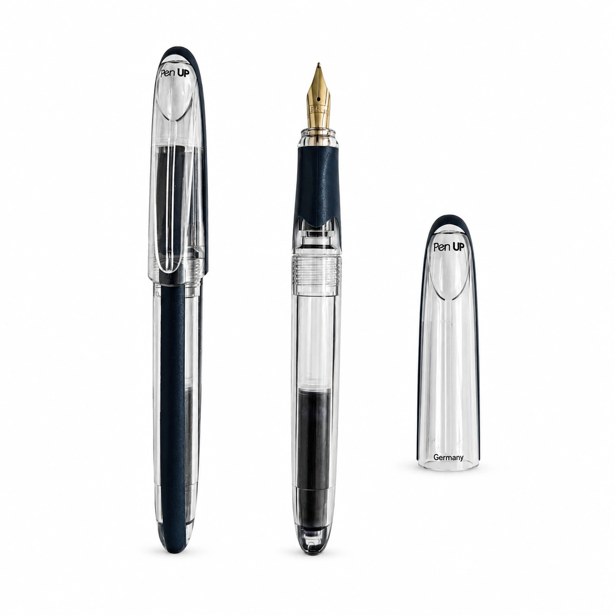 Cetus - Shark - Dark Green - Transparent - Fountain Pen