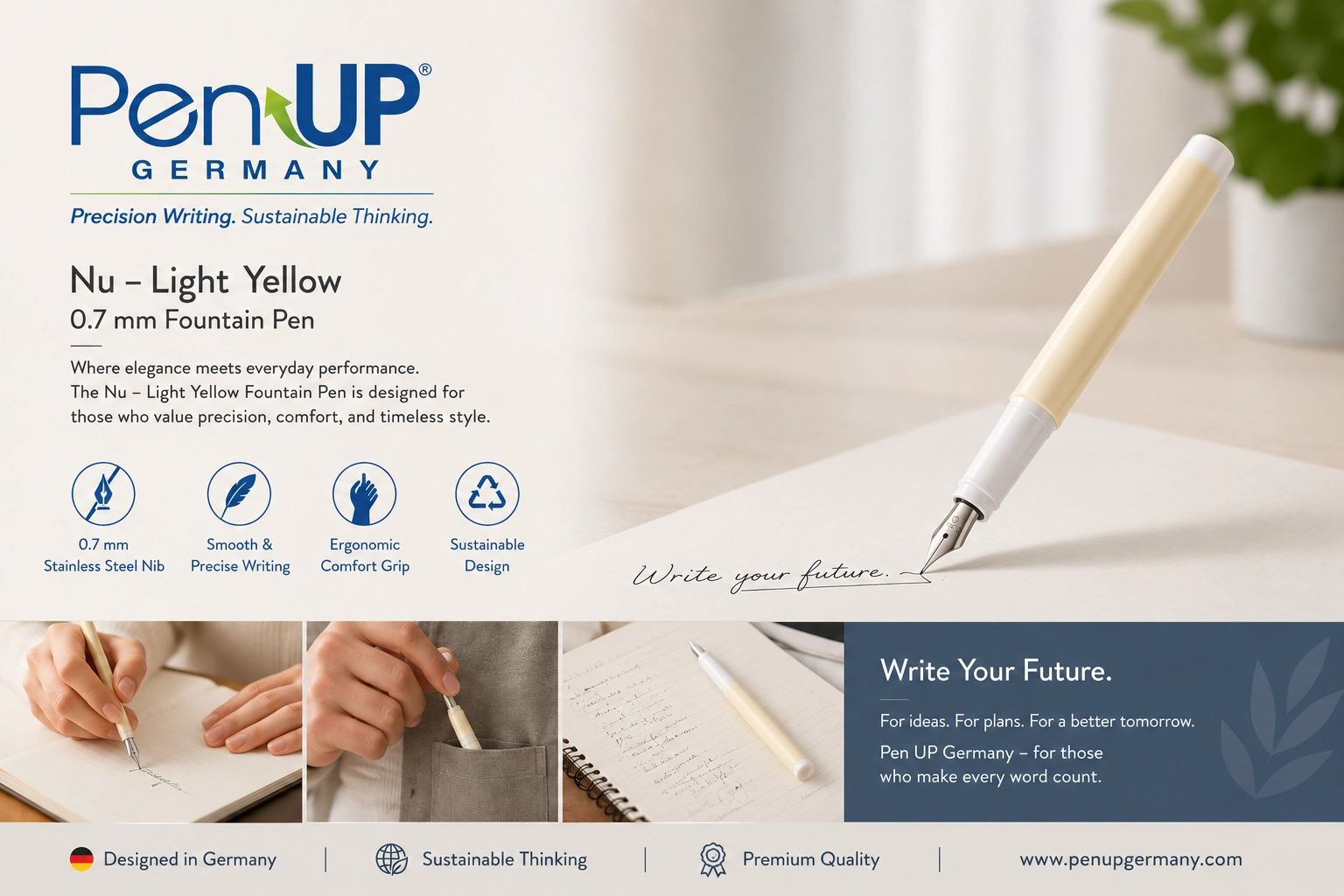 NU - Light Yellow - Fountain Pen