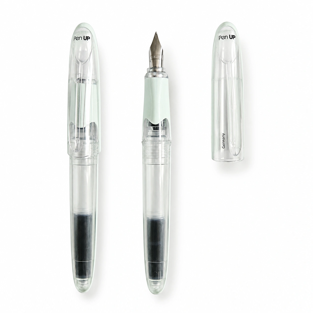 Cetus - Shark - White Green - Transparent - Fountain Pen