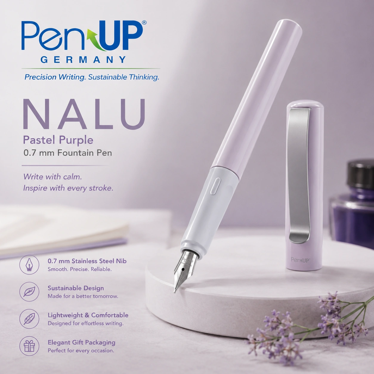 NALU - Pastel Purple - Fountain Pen