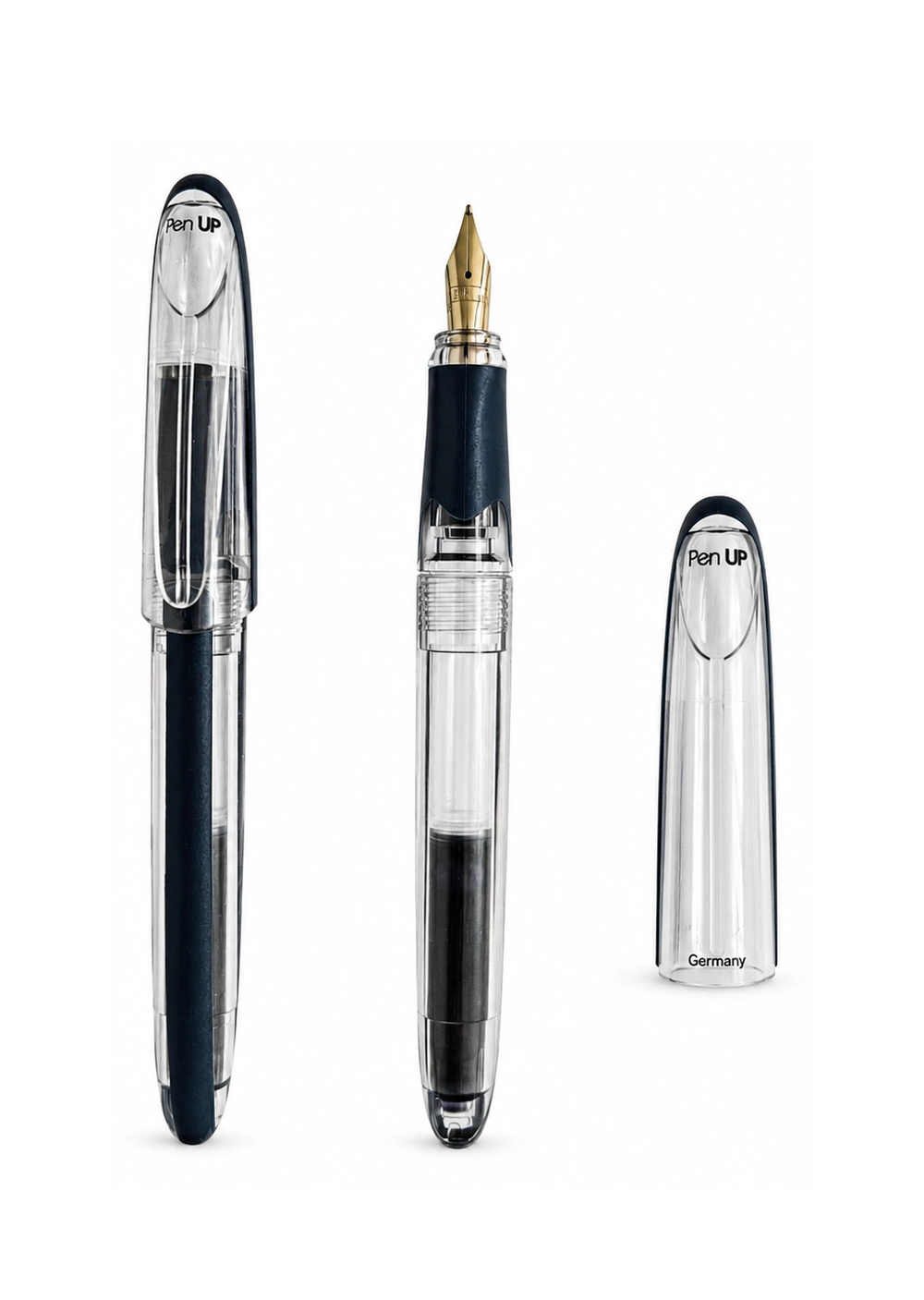 Cetus - Shark - Dark Green - Transparent - Fountain Pen